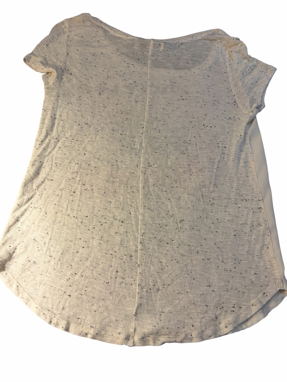 Abercrombie & Fitch Graphic Scoop Neck Tee - White with Pastel Print Size S - Picture 2 of 5